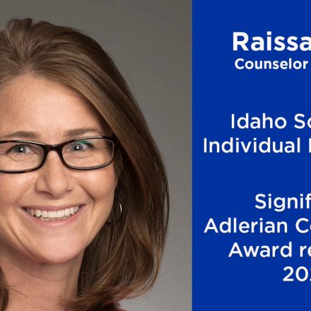 Miller receives Adlerian award from Idaho Society of Individual Psychology